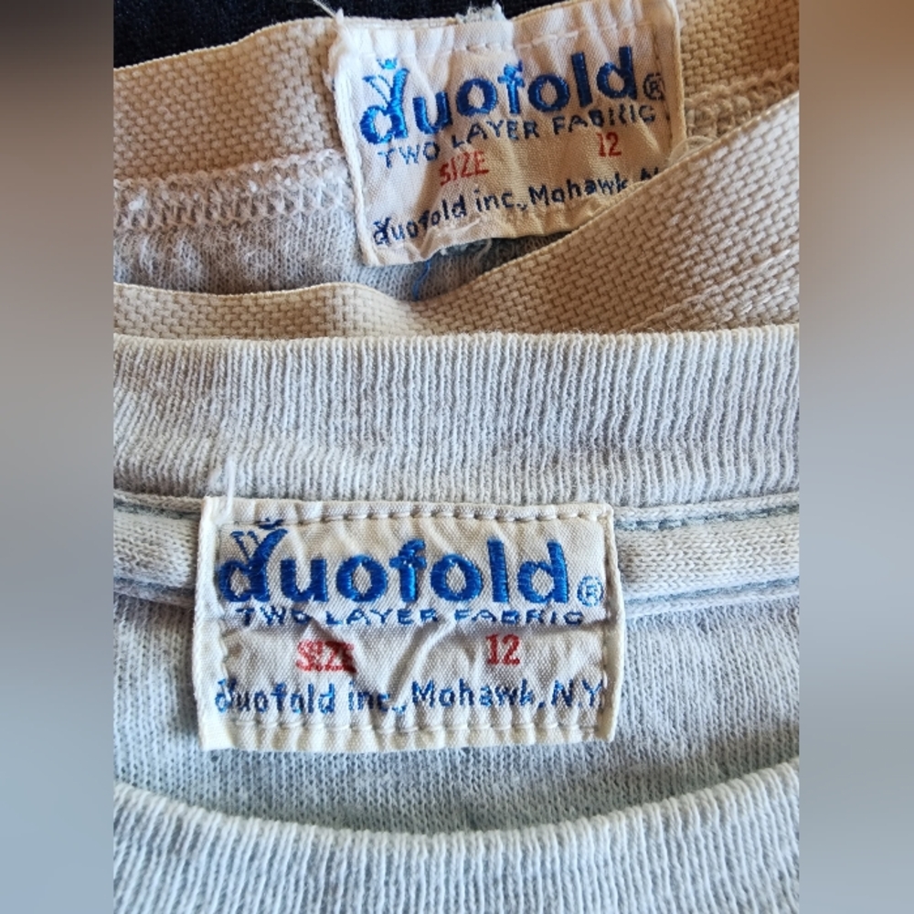Vintage 60's Duofold 2 Layer Thermal Underwear Set.